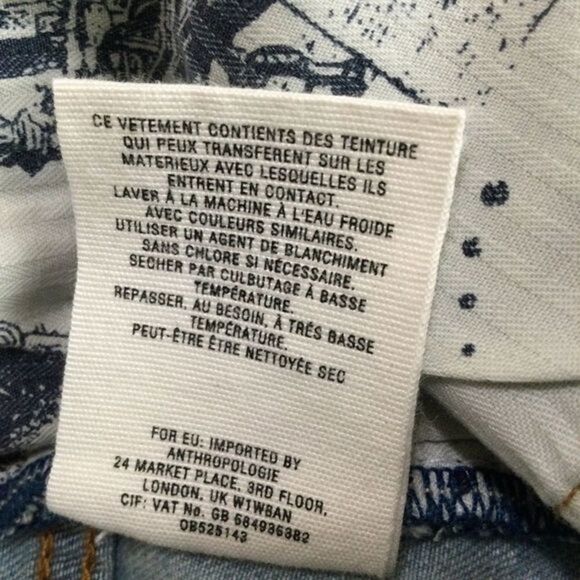 Pilcro The Letterpress Distressed Denim Shorts‎ Size 25 - Picture 7 of 10